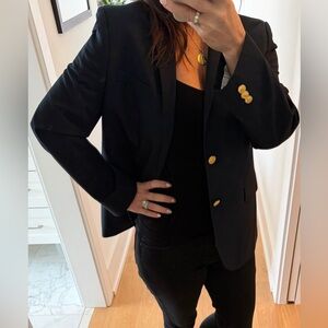 Lauren by Ralph Lauren Navy Blazer with Gold Buttons